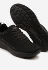 Czarne Buty Sportowe Sneakersy z Perforacją Ziraline