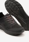 Ciemnoszare Buty Sportowe Sneakersy z Perforacją Ziraline