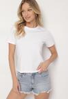 Biały Bawełniany Klasyczny T-shirt Ralarie