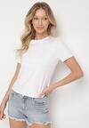 Biały Bawełniany Klasyczny T-shirt Ralarie