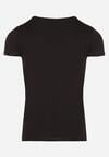 Czarny Klasyczny T-shirt z Bawełny Fodena