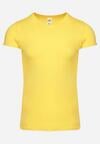 Żółty Klasyczny T-shirt z Bawełny Fodena