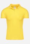 Żółty T-shirt Polo z Bawełną Fodelira