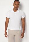 Biały T-shirt Polo z Bawełną Fodelira