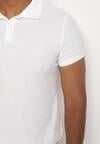Biały T-shirt Polo z Bawełną Fodelira