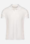 Biały T-shirt Polo z Bawełną Fodelira
