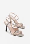 Sandale Print piele de șarpe