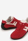 Czerwone Sneakersy Ozdobione Geometrycznym Wzorem Arulia