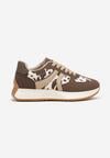 Czarno-Białe Sneakersy Ozdobione Paskami Florgisse