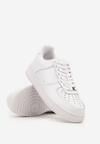 Białe Skórzane Sneakersy Ozdobione Perforacją Rilurea