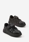 Czarne Buty Sportowe Sneakersy z Ozdobną Aplikacją Venlorie
