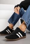 Czarne Sneakersy Ozdobione Paskami Nalierre