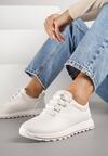 Beżowe Klasyczne Sneakersy Palentie