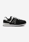 Czarno-Białe Sneakersy z Geometrycznym Wzorem Rilanea