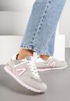 Ciemnobeżowe Sneakersy z Geometrycznym Wzorem Rilanea