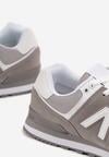 Szare Buty Sportowe Sneakersy z Ozdobną Aplikacją Rilazea