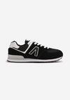 Czarno-Białe Buty Sportowe Sneakersy z Ozdobną Aplikacją Rilazea