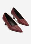 Pantofi cu toc Bordo