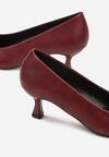 Pantofi cu toc Bordo