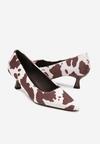 Pantofi cu toc Negru cu alb