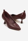 Pantofi cu toc Bordo