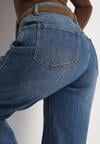 Niebieskie Jeansy o Kroju Mom Fit z Regularnym Stanem Rilarisse