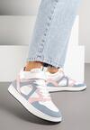 Sneakers Alb cu roz