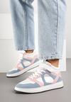 Sneakers Alb cu roz
