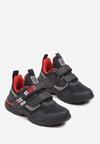 Niebiesko-Czerwone Buty Sportowe Sneakersy ze Skórzaną Wkładką i Ozdobami Riloreia