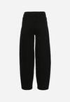 Czarne Jeansy o Kroju Slouchy z Regularnym Stanem Fesinasa