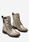 Botine Gri cu auriu