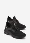 Czarne Buty Sportowe z Napisami Klymitheme