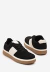 Czarne Sneakersy w Stylu Tenisówek Larrive