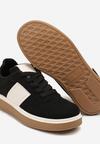 Czarne Sneakersy w Stylu Tenisówek Larrive