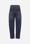 Niebieskie Jeansy Mom Fit High Waist z Bawełny Nelimesa