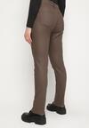 Brązowe Spodnie Skinny Gasi