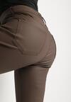 Brązowe Spodnie Skinny Gasi