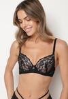 Sutien Negru cu roz