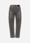 Szare Jeansy Mom Fit z Wysokim Stanem Rallanda