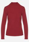 Bordowa Bluzka Golf Typu Longsleeve Altera