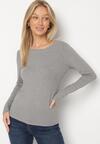 Szara Bluzka Typu Longsleeve Unelessa
