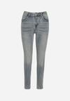 Niebieskie Jeansy Skinny z Bawełną z Regularnym Stanem Tevalka