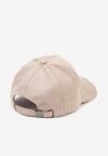 Beżowa Klasyczna Czapka z Daszkiem Tusira
