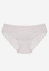 Jasnoszare Majtki Figi Zdobione Koronką Venissella