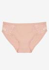 Różowe Gładkie Majtki Figi z Bawełny Venessila