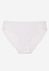 Białe Gładkie Majtki Figi z Bawełny Venessila