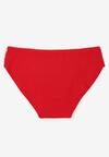 Czerwone Gładkie Majtki Figi z Bawełny Venessila