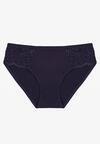 Granatowe Gładkie Majtki Figi z Bawełny Venessila