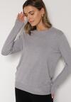 Szary Sweter z Guzikami z Boku Tusiana