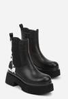 Botine Negru cu alb